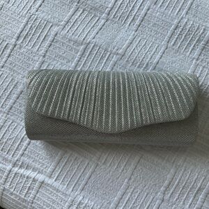 Silver clutch.